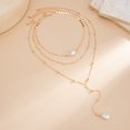 thumbnail image 5 of NICKSUN Boho Ocean Layered Necklace Set, Starfish Seashell Conch Imitation Pearl Multi-Strand Y Drop Choker, Gold Flat Snake Chain Beach Neck Jewelry for Women, 5 of 9