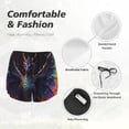 thumbnail image 5 of Running Shorts for Women, Rainbow Wings Majestic Dragon Workout Athletic Shorts with Pockets, Lounge Yoga Shorts Women, 5 of 7