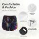 thumbnail image 4 of Balery Rainbow Wings Majestic Dragon Pantalones cortos deportivos para mujer con forro y dos bolsillos, elásticos, para entrenamiento, gimnasio, yoga-Large, 4 of 7
