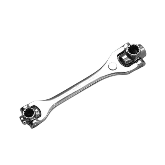 8 in 1 Multifunction Socket Wrench Tool 360Degree Rotating Head Spanner Alloy Steel for Automotive Household Repairs