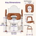 thumbnail image 6 of KEKOY Toilet Seat Riser for Seniors, Raised Toilet Seat with Handles, FSA HSA Eligible 400lb Elevated Toilet Risers, Tool-Free Assembly with Adjustable Height & Width, 6 of 10