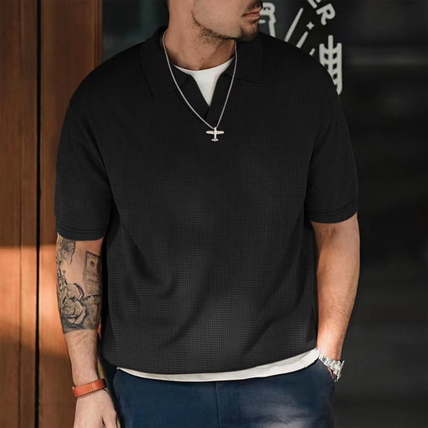 pstuiky camiseta de hombre, Camiseta de manga corta para hombre Camiseta de manga corta Camiseta de manga corta con cuello redondo ropa de hombre xxl