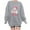 Gray, variant on YABCSAZ Ugly Christmas Sweater for Women Plus Size Sweatshirts Casual Loose Long Sleeve Tops Santa Claus Christmas Trees Snowmen Reindeer Graphic Printed Oversized Pullover,Gifts for Women