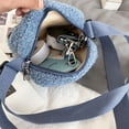 thumbnail image 3 of Portable Sweet Outdoor Cute Bear Print Plush Crossbody Bags JK Uniform Accessories Korean Style Handbags Cute Small Bags Women Handbags Small Plush Shoulder Bag BROWN WITHOUT PENDANT, 3 of 8