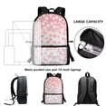 thumbnail image 6 of Uourmeti Wear Resistant Backpack for Hiking Daily Use, 17 Inch Big Storage Space School Backpack, Floral Pattern, 6 of 6
