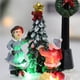 thumbnail image 4 of Matsuzay Casa de escena, accesorios finos para festivales, luz LED exquisita, artesanía de resina, adorno de escritorio multiusos, decoración Kits de decoración para fiestas Farola de muñeco de nieve, 4 of 6