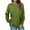 Green winter tops women, variant on Usmixi Sweatshirt for Women Winter Womens Fleece Sweatshirt Casual Solid Long Sleeve Crewneck Sweatshirt Pullover Sweater Loose Ladies Plush Tops Blouses Sale Clothes