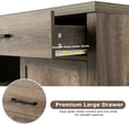 thumbnail image 6 of Costway Buffet Cabinet Sideboard Console Storage Cabinet side Cabinet With Two Drawers Brown, 6 of 10