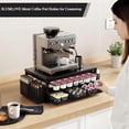 thumbnail image 5 of SLUMLOVE K Cup Holder Organizer, 2-Tier Universal Drawer Organizer for  63/80 Capsules with Sliding Drawers & 2 Accessory Baskets, Coffee Station Organizer for Kitchen, Office, Coffee Bar, 5 of 8