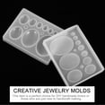 thumbnail image 6 of MRLESS Resin Jewelry Molds Silicone Casting Mold Set for Epoxy Clay Crafting, 2 Flexible Pieces, 6 of 6