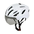 thumbnail image 2 of Casco de ciclismo de ventilación acolchada de sombrero de casco de bicicleta con visera para montaña bicicleta en bicicleta de bicicleta al aire libre, 2 of 8