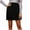 Black, variant on Womens Midi Short Skirt Underwear - Elastic Waist, Solid Color, Lightweight & Breathable - S-XXL Sizes, for Daily & Work Wear