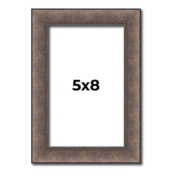 5x8 IN Frame Silver Real Wood Picture Frame Width 1.25 Inches | Interior Frame Depth 0.5 Inches |