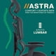 thumbnail image 2 of Mubson Silla de Oficina Premium Ultra Ergonómica de Malla Astra Negra, 2 of 7