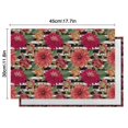 thumbnail image 5 of Pioneer Flower Floral Print Pattern Summer Placemats Table Placemats Set Of 6-Linen Kitchen Washable Placemats Table Mats 12x18 Inch Non-Slip Heat Resistant, 5 of 5