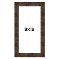 9x19 Frame Brown Burl Real Wood Picture Frame Width 1.625 Inches | Interior Frame Depth 0.5 Inches