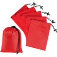 thumbnail image 1 of PALTERWEAR Drawstring Bag with Toggle - Nylon Cinch and Ditty Pouch Six-Pack (Red, 5 x 7 Inch, Set of 6), 1 of 7