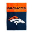 thumbnail image 1 of Bandera de casa/patio de 2 caras de los Denver Broncos de la NFL (13" x 18"), color azul marino, 1 of 1