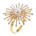 thumbnail image 1 of RV De servilletas de estilo europeo con hebilla de girasol, decoración de tela de servilleta de Metal, anillo de hocico para comedor de boda Rojo Verde, 1 of 5