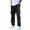 04#Black, variant on Men's Cargo Straight Leg Pants, Loose Solid Elastic Drawstring Waist Casual Outdoor Athletic Trousers with Multi-Pocket Army Green 2XL
