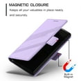 thumbnail image 3 of For Samsung Galaxy S25 Ultra PU Leather Wallet Phone Case,Exquisite Embossed Designing,Flip Folio Cover,With Kickstand Credit Card Holders Slots,Magnetic Closure Shockproof Phone Case,Purple, 3 of 8