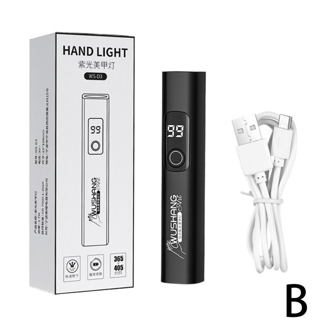 Rechargeable Digital Display Nail One Lamp LED Screen Display Nail Lamp UV Light Therapy Machine Mini Lamp