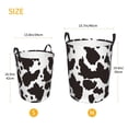thumbnail image 2 of Lsque Cow Skin 2 pattern Laundry Hamper Basket, Tall Woven Rope Hamper Basket for Clothes, Lightweight Storage Basket, Collapsible Waterproof-Medium, 2 of 8