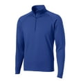 thumbnail image 5 of SPORT-TEK Men's Sport Wick Stretch 1/2 Zip Pullover S True Royal, 5 of 6