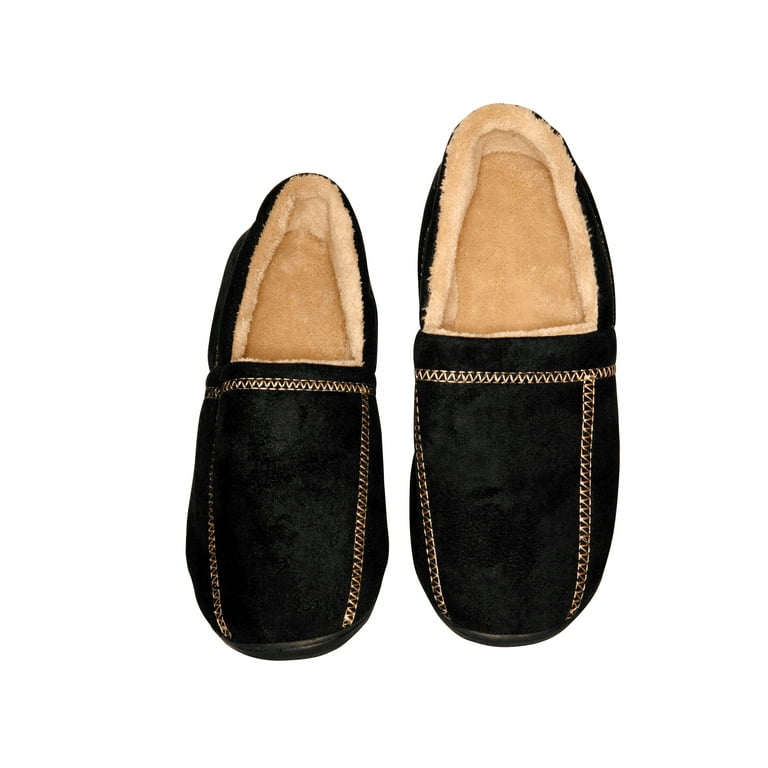 Deluxe Comfort Modern Moccasin Memory Foam Men s Slipper Size 9