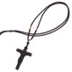 thumbnail image 5 of Artistic Wooden Cross Pendant Necklace For Christian Believers Convenient For Hotel Library 12.2X1.6X0.4In Durable Wood Pendant 1Pcs, 5 of 5