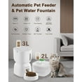 Automatic Cat Feeder and Cat Water Dispenser, Cat Food Dispenser with