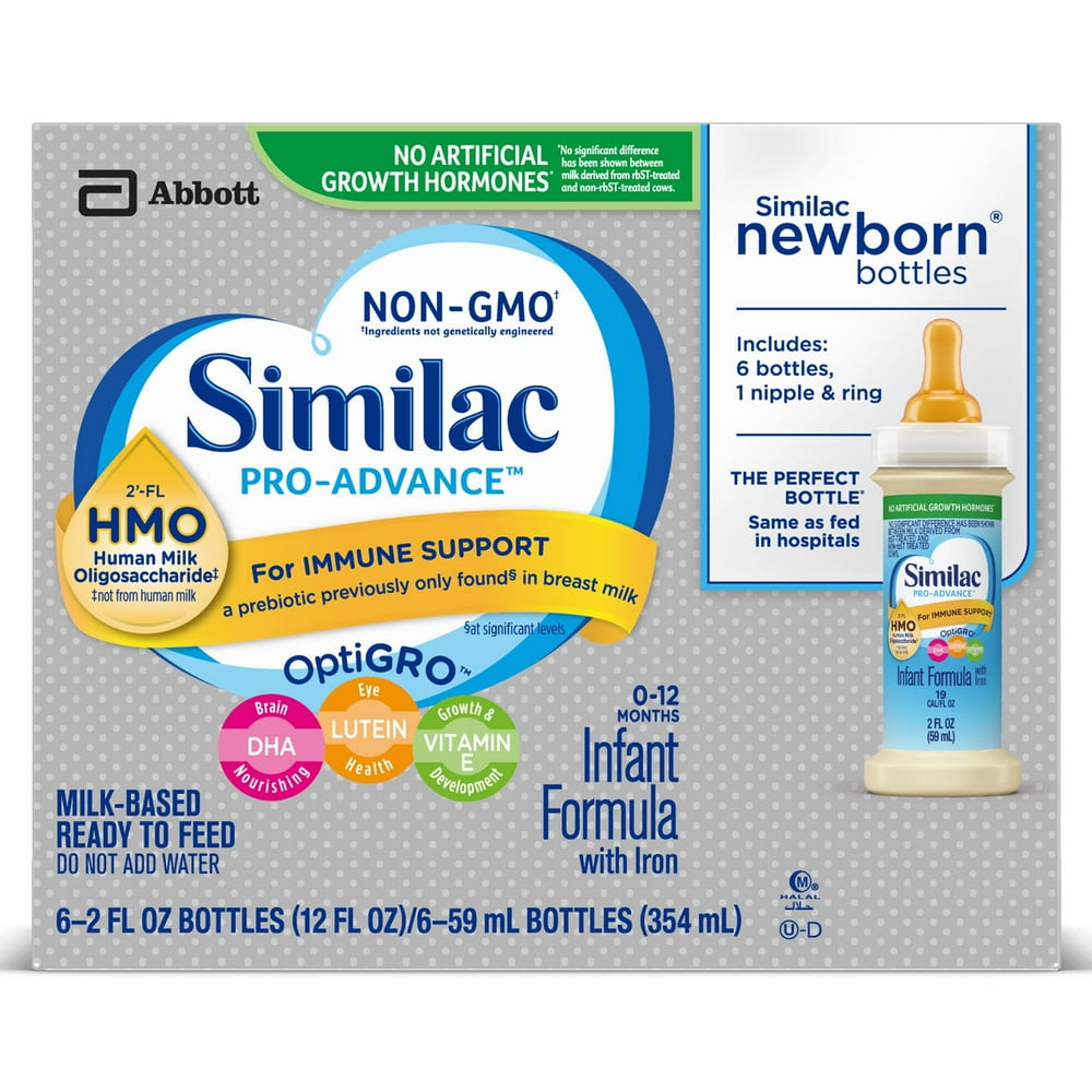 Similac ProAdvance Infant Formula with 2’FL HMO for Immune Support, Ready to Feed Newborn