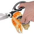 thumbnail image 4 of Kitchen Shears, Kitchen Scissors Heavy Duty Meat Scissors Poultry Shears, Dishwasher Safe Food Cooking Scissors All Purpose Stainless Steel Utility Scissors,Black, 4 of 7