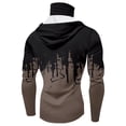 thumbnail image 5 of Men 3D Print Pullover Hoodies with Built-In Face Mask And Drip Design Featuring Streetwear Style For Casual Outings Skateboarding Concerts Light Brown L, 5 of 5