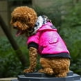 thumbnail image 4 of PENGXIANG Dog Faux Pockets Hooded Jacket Warm Winter Coat Snowsuit For Small Dog, 4 of 6