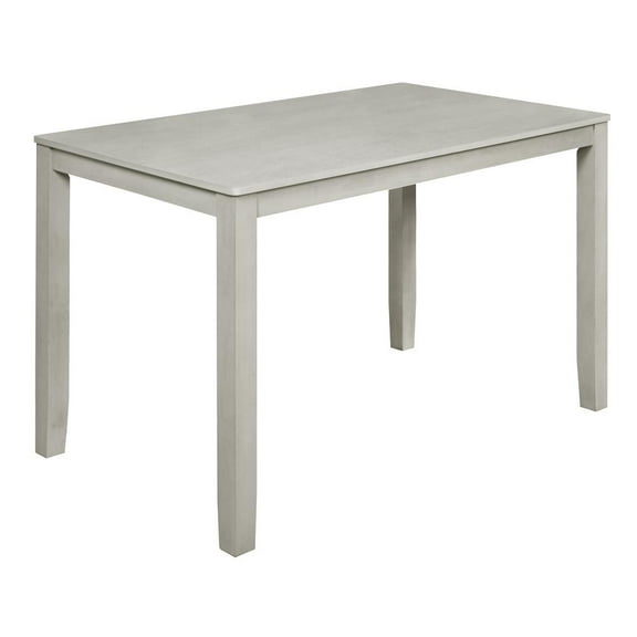 New Classic Pascal 59" 5-Piece Wood/Fabric Counter Set w/ 4 Chairs in Driftwood