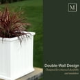 thumbnail image 6 of Cape Cod 20" x 20" x 20" Square Black Self-Watering Plastic Planter, 6 of 13