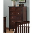 thumbnail image 2 of Tia 5-drawer Rectangular Chest Cappuccino, 2 of 2