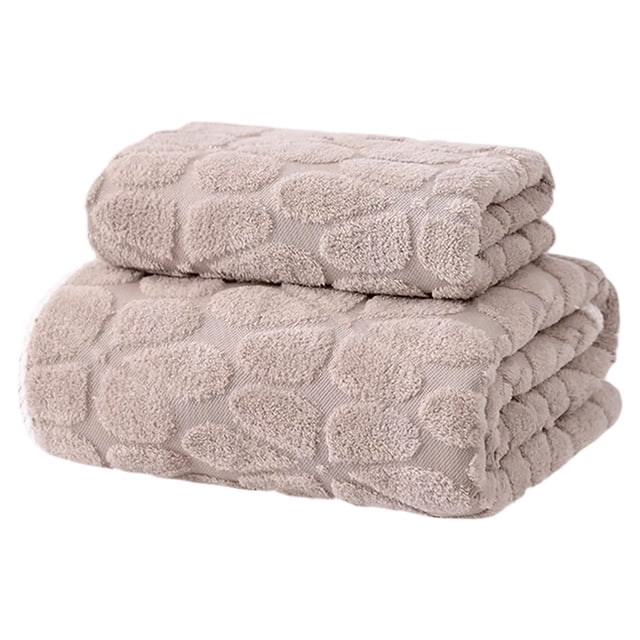 Sofa Vama Ropa de Cama Conjunto de dos toallas de baño y toalla de baño de vellón grueso con espalda de tortuga, suave, absorbente y de secado rápido. for Navideño