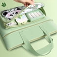 thumbnail image 2 of Sac à Main Pandas Sac de Remise en Forme Sac à Livres Sac en Toile Portable Sac pour Documents Grande Capacité Résistant à la Saleté Imperméable Cadeau des Fêtes, 2 of 7