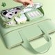 thumbnail image 4 of Bolso de Lona Pandas, Bolsa para Documentos de Gran Capacidad, Portátil, Impermeable, Verde, Organizador Multicapa Resistente a Desgarros | Uso Diario En La Oficina, El Estudio y Los Viajes, 4 of 6