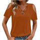 thumbnail image 2 of mfyjkho Tops De Gimnasio Para Mujer, Camisas De Manga Corta Para Mujer, Blusas Casuales De Verano, Blusas De Moda, Camisetas Lindas, Conjuntos, Ropa Tops De Tallas Grandes Xl, 2 of 8