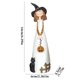 thumbnail image 2 of Uuiauoio Halloween Witch Coven Resin Figurine Set with Pointed Hats and Pumpkins for Spooky Home Holiday Party Decor, 2 of 2