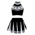 thumbnail image 6 of Naughty Outfits for Women Comfortable Fun Sleeveless Top Striped Skirt Sleeping Dress Two Piece Set Womens Underwear, 6 of 8