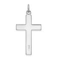 thumbnail image 4 of Sterling Silver Satin & Polished Cross Pendant Charm, 4 of 4