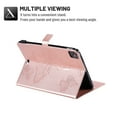 thumbnail image 5 of Dteck for iPad Pro 11 inch 4th Gen (2022)/3rd/2nd/1st Gen(2021/2020/2018),for iPad 10.9 Inch 2022/2020 iPad Air 5th/4th Embossed Butterfly PU Leather Folio Stand Case with Card Holders, Rosegold, 5 of 6
