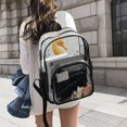 thumbnail image 6 of PVC Transparent Backpacks Clear Backpack for Travel and Outings Seahorse and Coral, 6 of 7