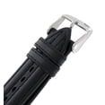 thumbnail image 2 of hadley roma ms883 18mm mens black stitched oiled tanned leather watch band, 2 of 2