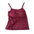 thumbnail image 2 of PInxai Cute Tops for Women Lace Square Neck Spaghetti Straps Loose Tank Tops Casual Printed Camisole Tops with Built in Bras, 2 of 5