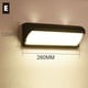 thumbnail image 3 of Lámpara de pared LED E27 para exteriores, 12 W, 24 W, moderna, resistente al agua, con marco de aluminio, para porche, jardín, balcón, iluminación exterior, 85-265 V, 3 of 5